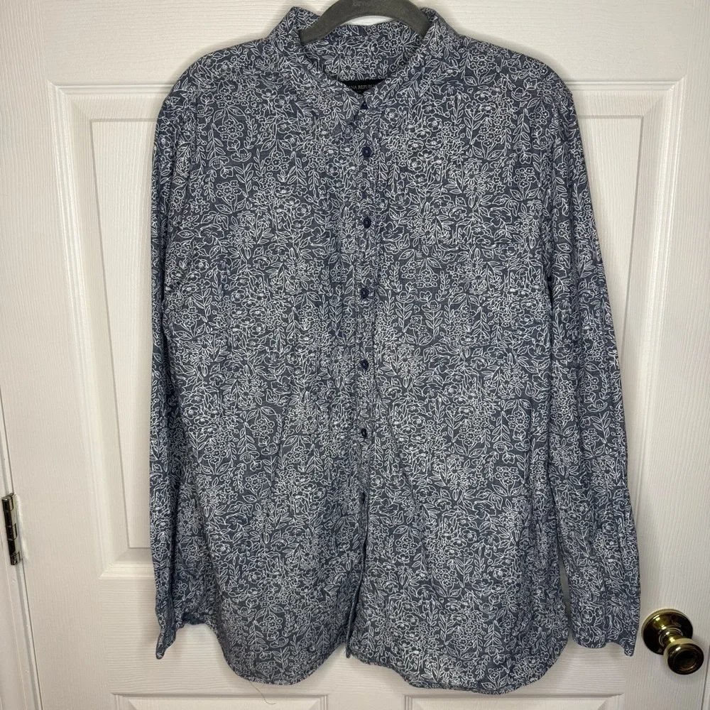 Banana Republic Classic Fit Floral Shirt Mens Size XL GUC